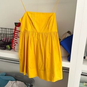 anthropologie yellow summer dress